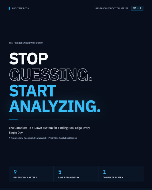 The MLB Research Workflow - 2026 Edition